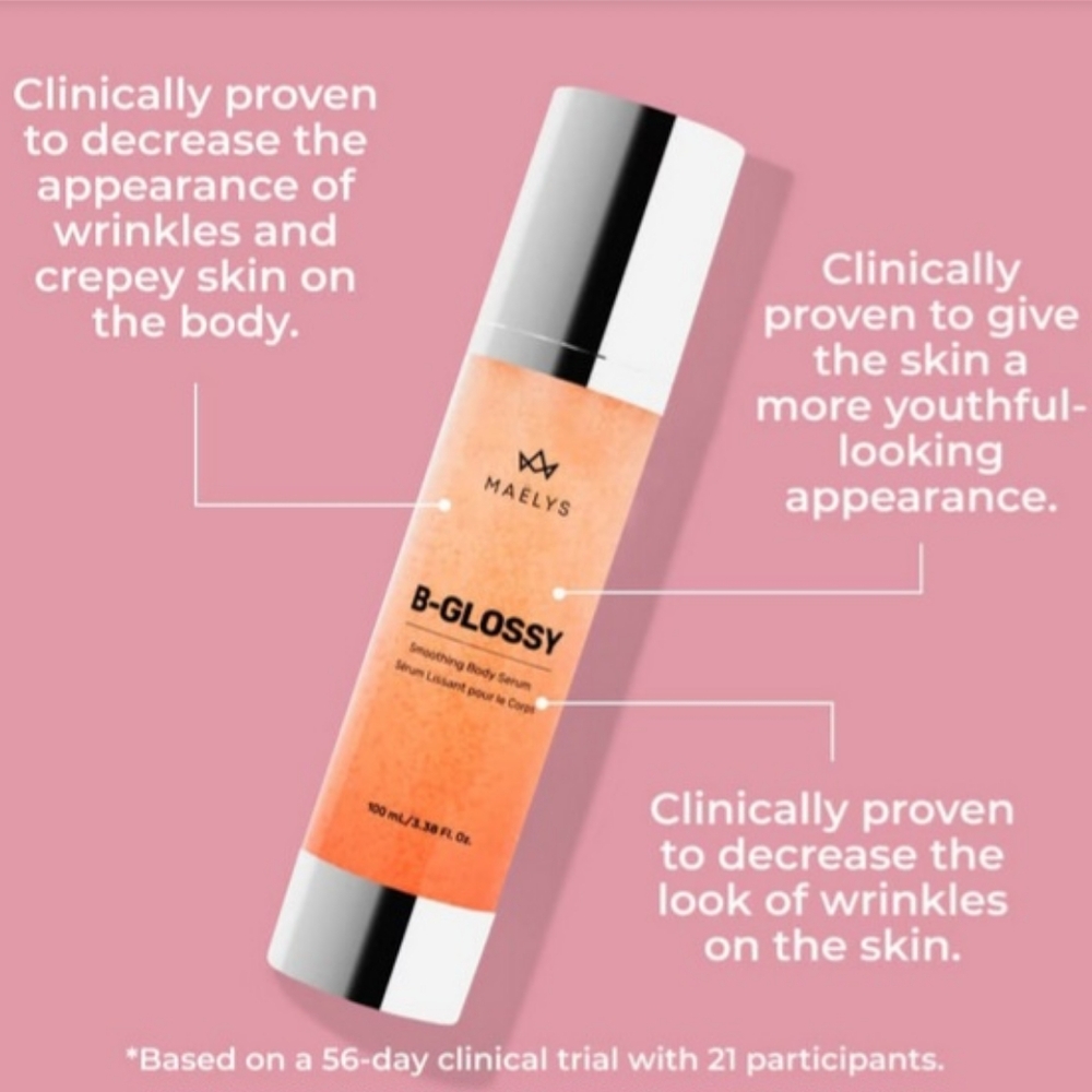 Maelys B-GLOSSY Smoothing Body Serum NIB
